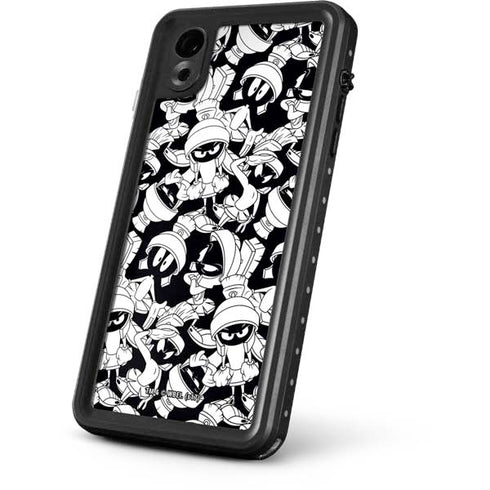 Looney Tunes Marvin Super Sized Pattern iPhone XR Waterproof Case