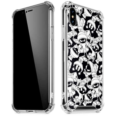 Looney Tunes Marvin Super Sized Pattern iPhone XS Max Clear Case