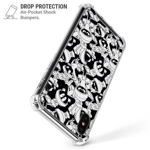 Looney Tunes Marvin Super Sized Pattern iPhone XS Max Clear Case