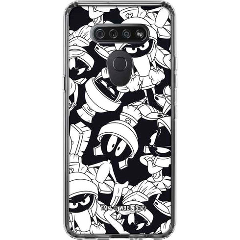 Looney Tunes Marvin Super Sized Pattern LG K51/Q51 Clear Case