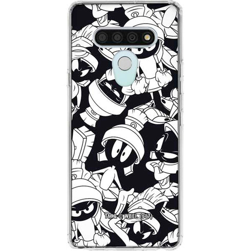 Looney Tunes Marvin Super Sized Pattern LG Stylo 6 Clear Case