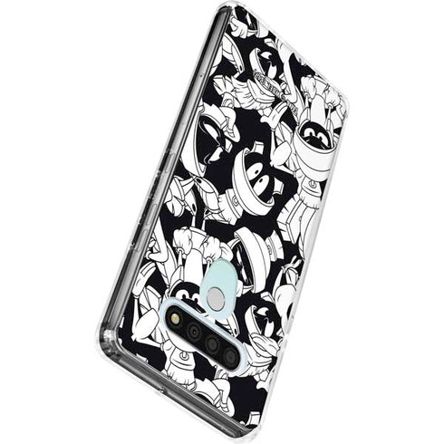 Looney Tunes Marvin Super Sized Pattern LG Stylo 6 Clear Case