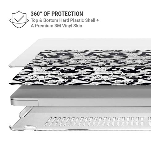 Looney Tunes Marvin Super Sized Pattern MacBook Air 15in (2023-2025) Case plus Skin