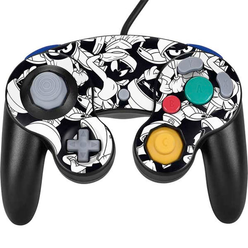 Looney Tunes Marvin Super Sized Pattern Nintendo GameCube Controller Skin