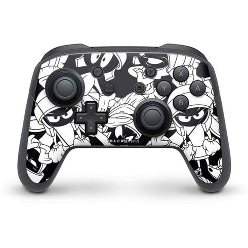 Looney Tunes Marvin Super Sized Pattern Nintendo Switch Pro Controller Skin