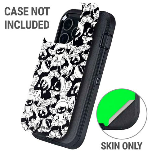 Looney Tunes Marvin Super Sized Pattern Otterbox Defender iPhone Skin