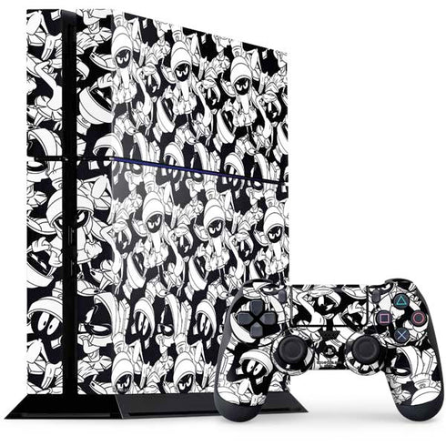 Looney Tunes Marvin Super Sized Pattern PS4 Console and Controller Bundle Skin