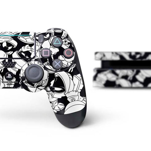 Looney Tunes Marvin Super Sized Pattern PS4 Slim Bundle Skin