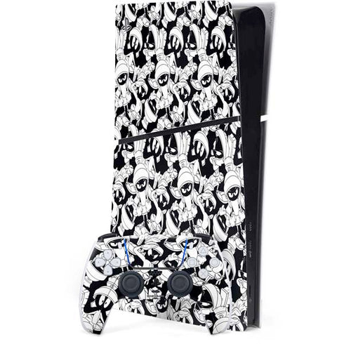 Looney Tunes Marvin Super Sized Pattern PS5 Slim Digital Edition Bundle Skin