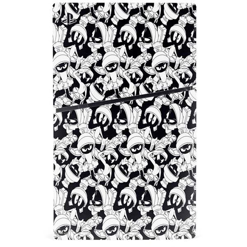 Looney Tunes Marvin Super Sized Pattern PS5 Slim Digital Edition Console Skin