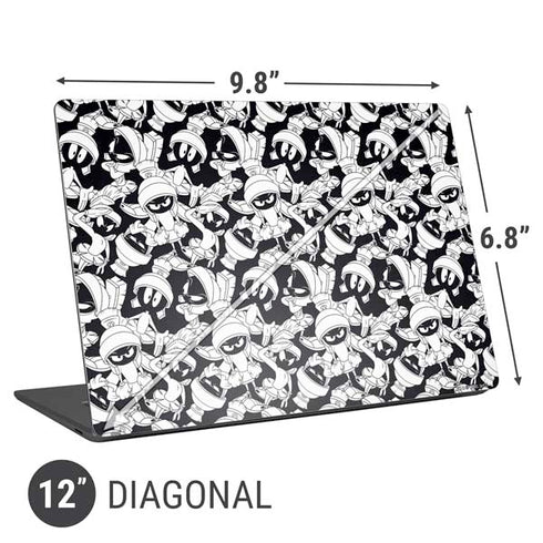 Looney Tunes Marvin Super Sized Pattern Universal Laptop 12in (9.8 x 6.8in) Skin