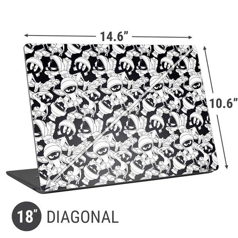 Looney Tunes Marvin Super Sized Pattern Universal Laptop 18in (14.6 x 10.6in) Skin