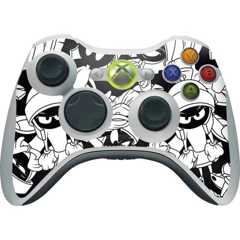 Looney Tunes Marvin Super Sized Pattern Xbox 360 Wireless Controller Skin