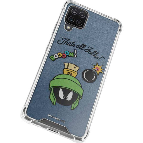Looney Tunes Marvin Thats All Folks Galaxy A12 Clear Case