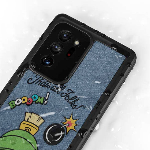 Looney Tunes Marvin Thats All Folks Galaxy Note20 Ultra 5G Waterproof Case