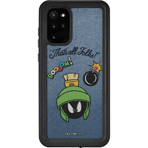 Looney Tunes Marvin Thats All Folks Galaxy S20 Plus Waterproof Case