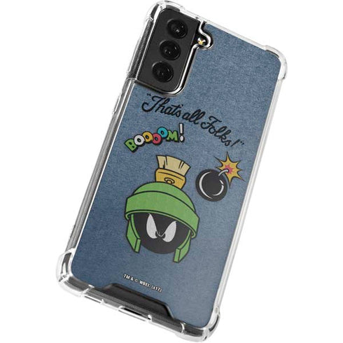 Looney Tunes Marvin Thats All Folks Galaxy S21 FE Clear Case