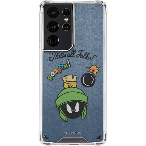 Looney Tunes Marvin Thats All Folks Galaxy S21 Ultra 5G Clear Case