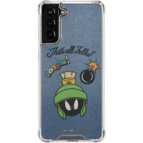 Looney Tunes Marvin Thats All Folks Galaxy S22 Plus Clear Case