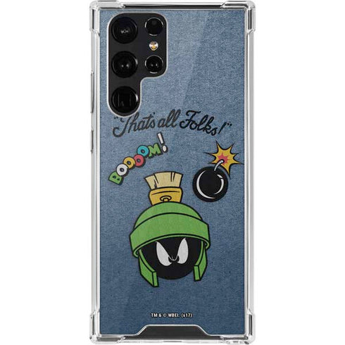 Looney Tunes Marvin Thats All Folks Galaxy S22 Ultra Clear Case
