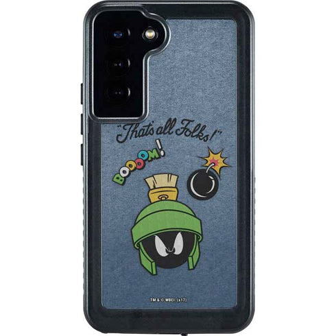 Looney Tunes Marvin Thats All Folks Galaxy S23 Plus Waterproof Case
