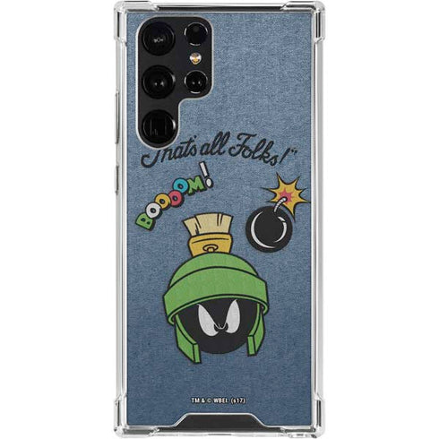 Looney Tunes Marvin Thats All Folks Galaxy S24 Ultra Clear Case