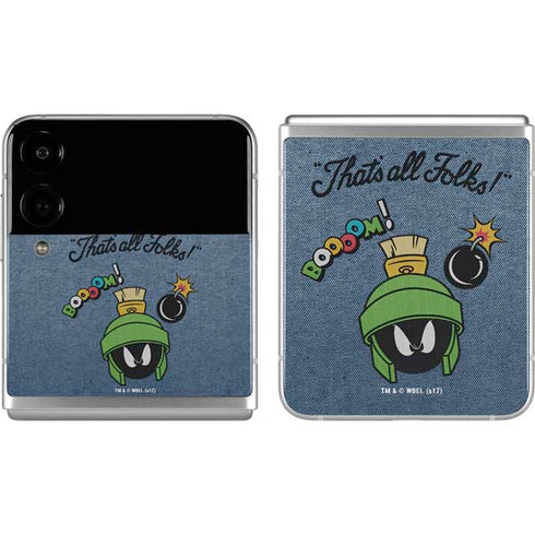 Looney Tunes Marvin Thats All Folks Galaxy Z Flip4 5G Skin