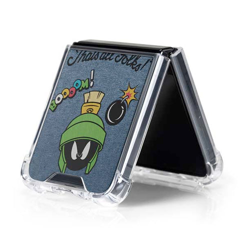 Looney Tunes Marvin Thats All Folks Galaxy Z Flip5 5G Clear Case