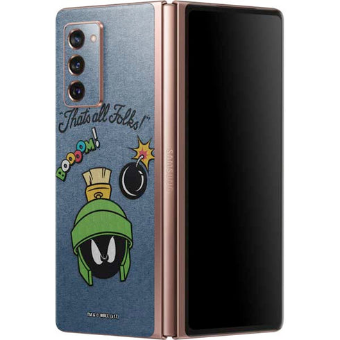 Looney Tunes Marvin Thats All Folks Galaxy Z Fold2 5G Skin