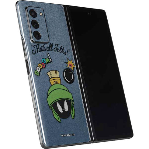 Looney Tunes Marvin Thats All Folks Galaxy Z Fold2 5G Skin