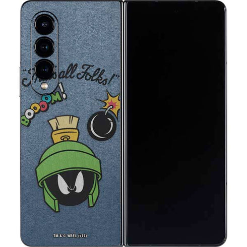 Looney Tunes Marvin Thats All Folks Galaxy Z Fold4 5G Skin