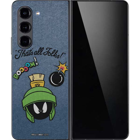Looney Tunes Marvin Thats All Folks Galaxy Z Fold5 5G Skin