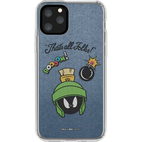 Looney Tunes Marvin Thats All Folks iPhone 11 Pro Clear Case