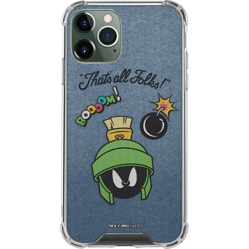 Looney Tunes Marvin Thats All Folks iPhone 11 Pro Max Clear Case