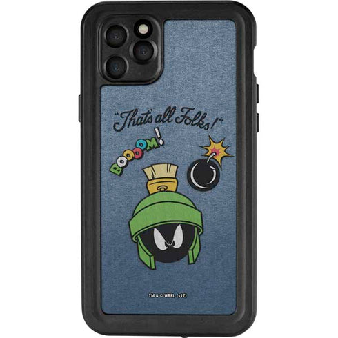 Looney Tunes Marvin Thats All Folks iPhone 11 Pro Max Waterproof Case