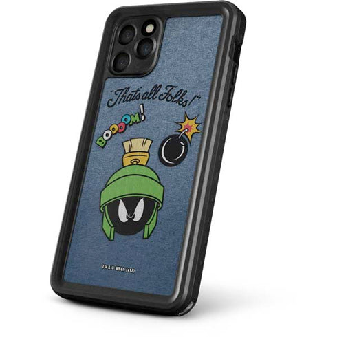 Looney Tunes Marvin Thats All Folks iPhone 11 Pro Max Waterproof Case