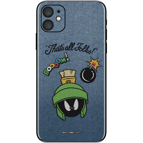 Looney Tunes Marvin Thats All Folks iPhone 11 Skin
