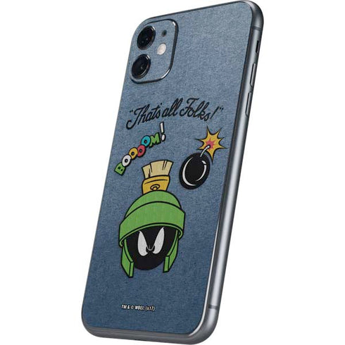 Looney Tunes Marvin Thats All Folks iPhone 11 Skin