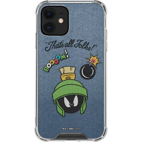 Looney Tunes Marvin Thats All Folks iPhone 12 Clear Case