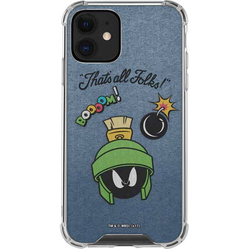 Looney Tunes Marvin Thats All Folks iPhone 12 Mini Clear Case