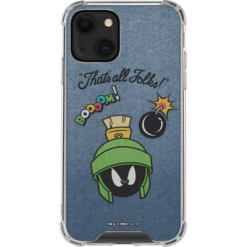 Looney Tunes Marvin Thats All Folks iPhone 13 Clear Case