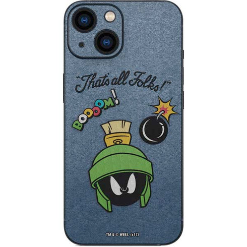 Looney Tunes Marvin Thats All Folks iPhone 13 Mini Skin