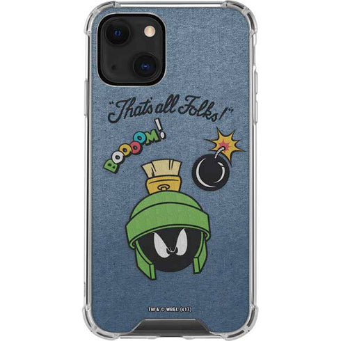 Looney Tunes Marvin Thats All Folks iPhone 14 Clear Case