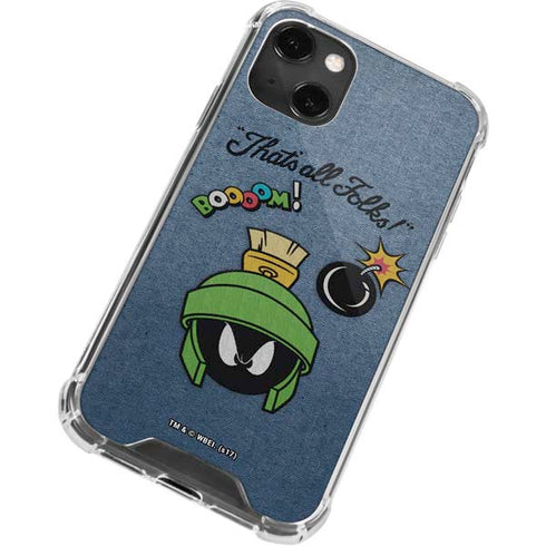 Looney Tunes Marvin Thats All Folks iPhone 14 Plus Clear Case