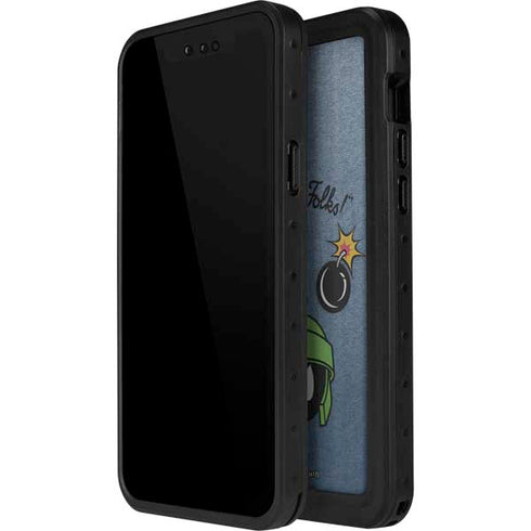 Looney Tunes Marvin Thats All Folks iPhone 15 Waterproof Case