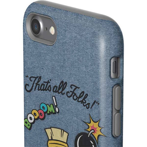 Looney Tunes Marvin Thats All Folks iPhone SE (2nd & 3rd Gen) Pro Case