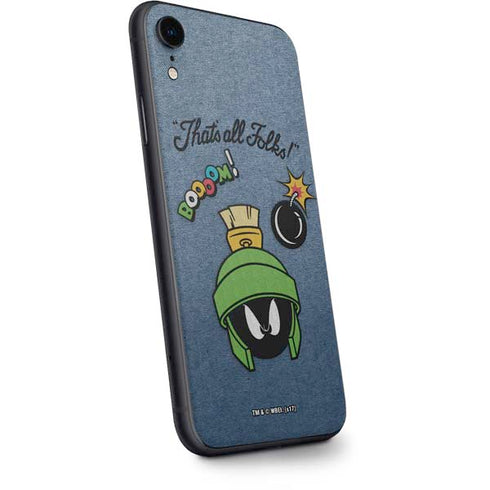 Looney Tunes Marvin Thats All Folks iPhone XR Skin