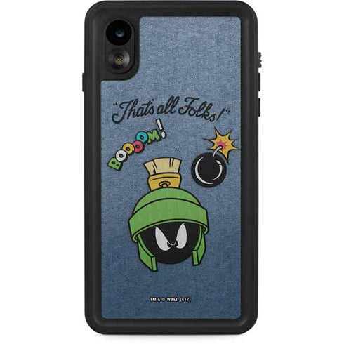 Looney Tunes Marvin Thats All Folks iPhone XR Waterproof Case
