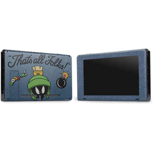 Looney Tunes Marvin Thats All Folks Nintendo Switch Bundle Skin