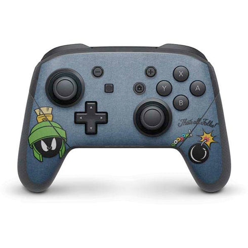 Looney Tunes Marvin Thats All Folks Nintendo Switch Pro Controller Skin